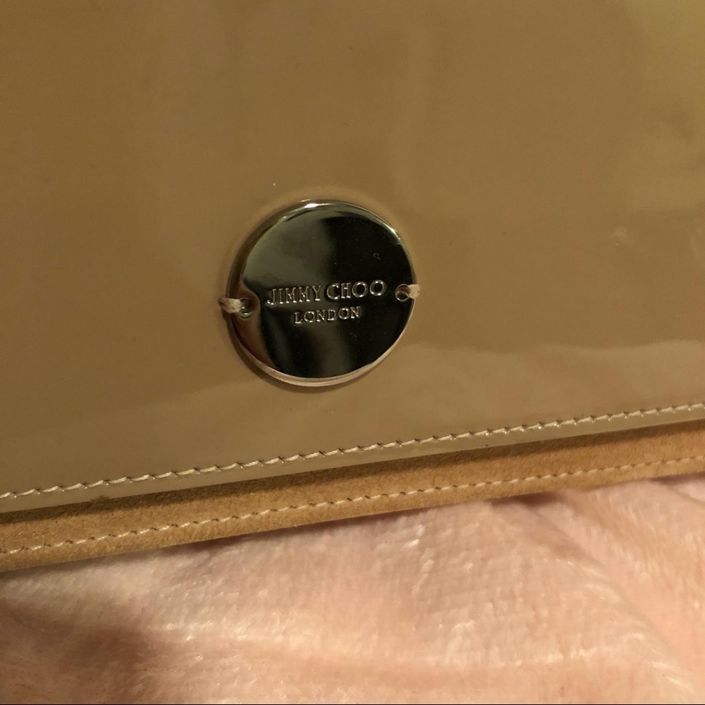 Jimmy choo Nude Patent and Suede Clutch Bag - Picture 3 of 8
